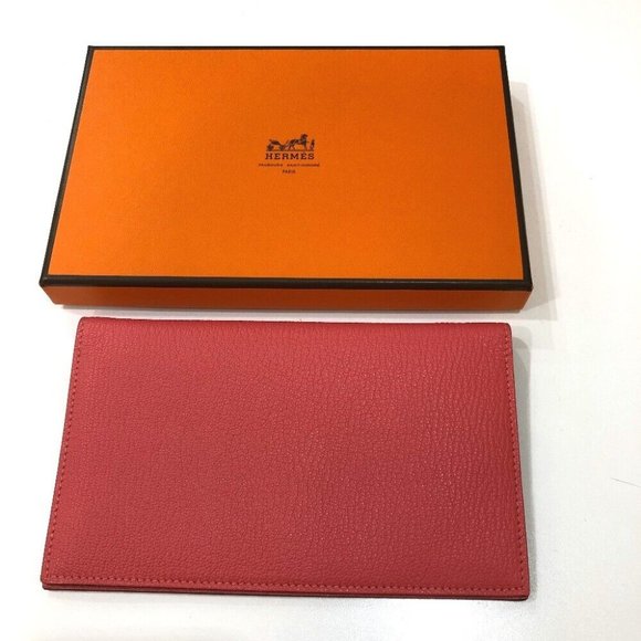 HERMES Writing instruments Agenda Vision 2 Stationery Notebook cover Chevre pink - Picture 1 of 12